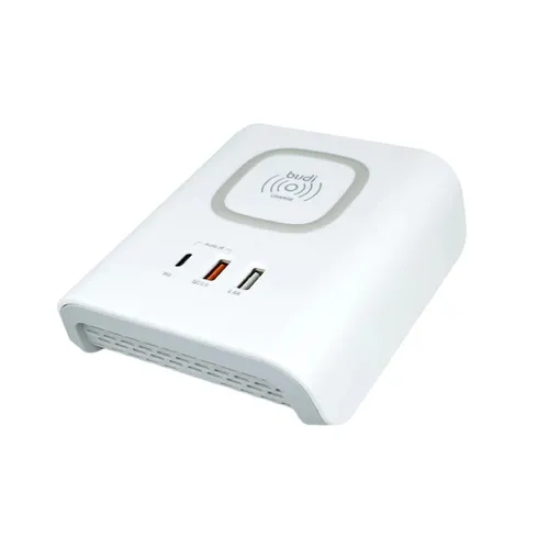 Budi 18W Wireless Phone Charger With Multi-Port Charging Station | M8J027T