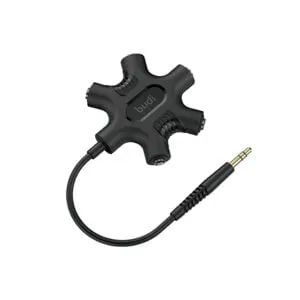 Budi 5-in-1 Rockstar AUX Hub with AUX Cable