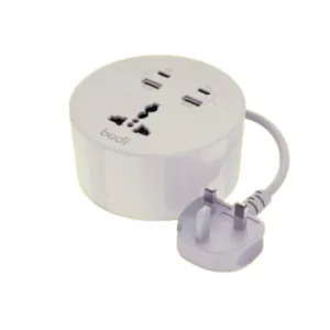 Budi AC308RUW 20W 2 USB + 2 PD Power Socket