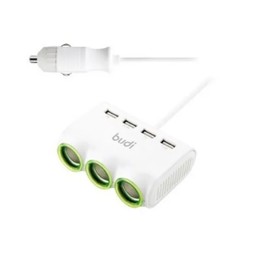 Budi M8J650 Car Charger 4 USB Port