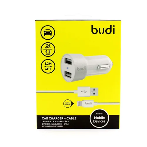 Budi Car Charger with Cable M8J622L
