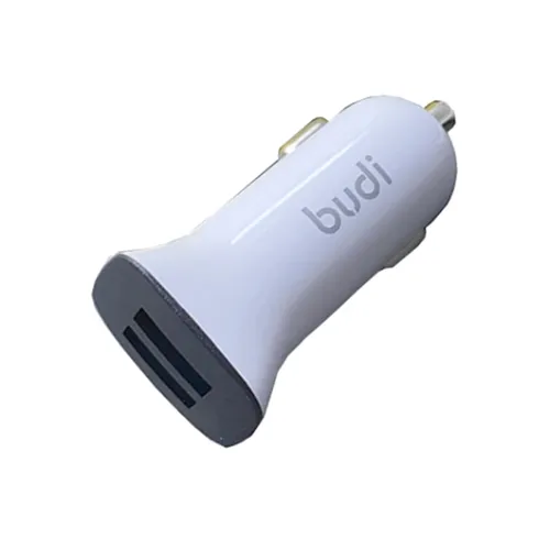 Budi CC631TW 12W Dual USB Car Charger with USB to Type C Cable