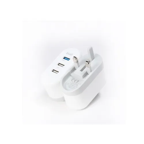 Budi Fast Home Charger with 3 USB Ports QC 3.0 M8J315QU