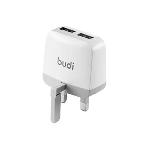 Budi M8J940U 12W 2 Port USB 3 Pin Charger