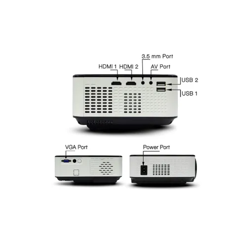 C9W Miracast Airplay Real HD 720P Lumen Projector