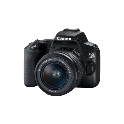 CANON EOS 250D DSLR CAMERA WITH 18-55MM LENS(1y)