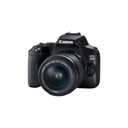 CANON EOS 250D DSLR CAMERA WITH 18-55MM LENS(1y)