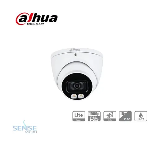 CCTV CAMERA - DAHUA DH-HAC-HDW1239TP-A-LED 2MP FULL COLOR STARLIGHT EYEBALL