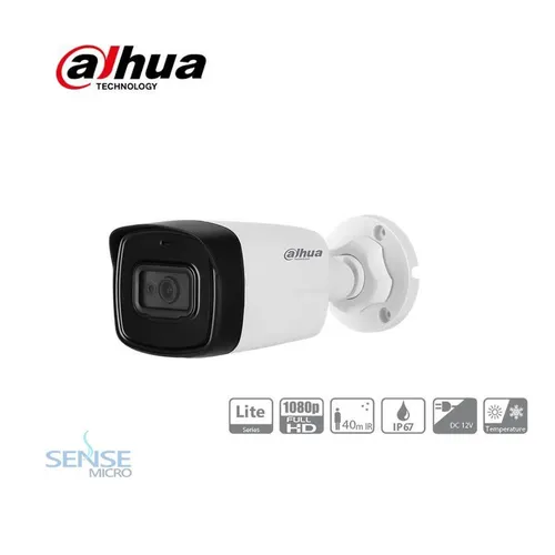 CCTV CAMERA - DAHUA  DH-HAC-HFW1200TLP-0360B 2MP HDCVI IR BULLET