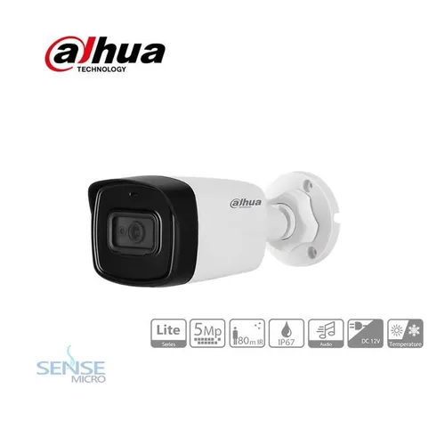 CCTV CAMERA - DAHUA  DH-HAC-HFW1500TLP-0600B 5MP HDCVI IR BULLET