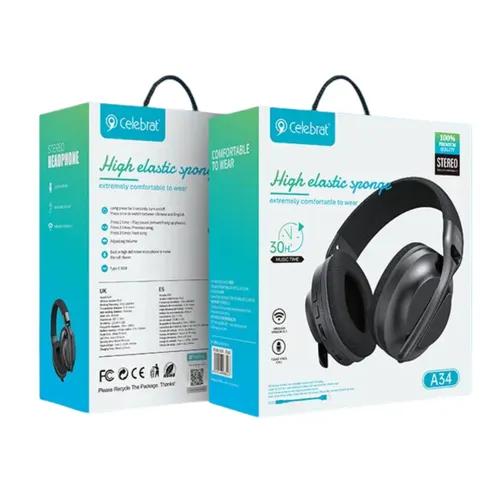 Celebrat A34 Wireless Bluetooth Headphone