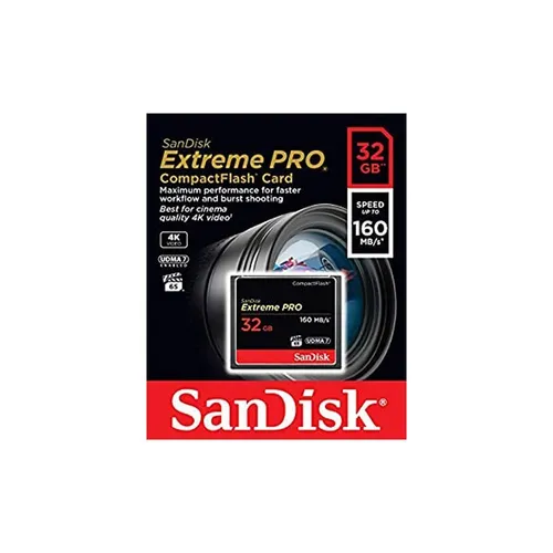 CF MEMORY - SANDISK EXTREEM PRO 32GB 160MBS (SDCFXPS-032G-X46) (3y)
