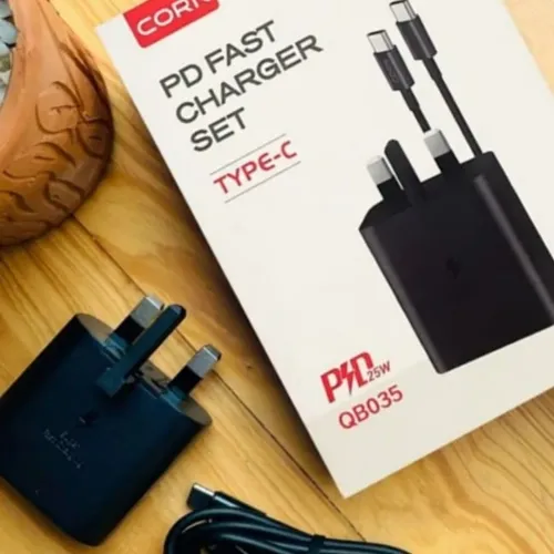 Corn QB035 25W PD Fast Charger with Type-C Cable