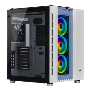CORSAIR Crystal Series 680X RGB ATX High Airflow Tempered Glass Smart Full ATX Gaming PC Case – White