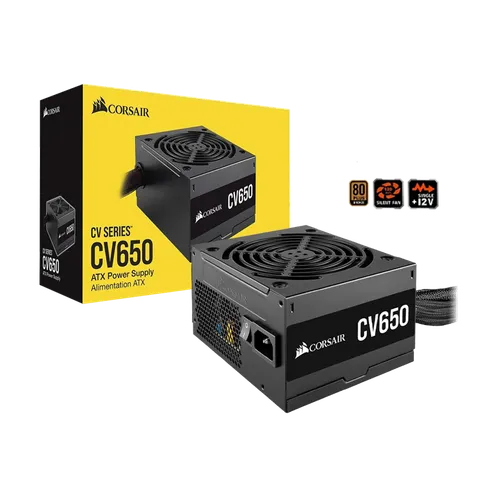 CORSAIR CV650 80 PLUS BRONZE POWER SUPPLY(3y)