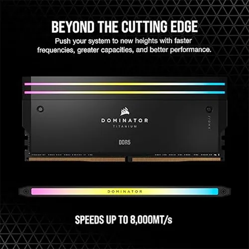 Corsair Dominator Titanium RGB 32GB 2X16GB DDR5 6400MHz CL32 Memory Desktop RAM
