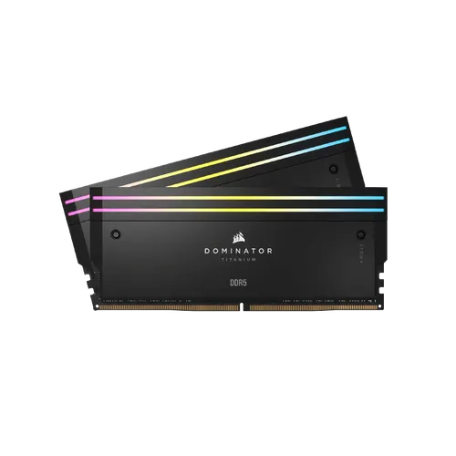 CORSAIR DOMINATOR TITANIUM RGB 64GB (2X32GB) DDR5 6400MHZ - Intel XMP