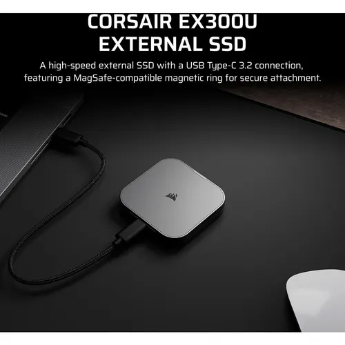 Corsair EX300U 1TB Type-C Portable Solid-State Storage Drive