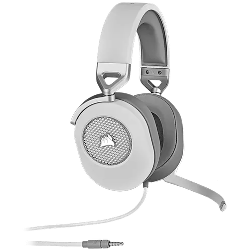 CORSAIR HS65 SURROUND Wired Gaming Headset With USB Adapter Carbon/White