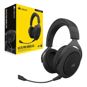 CORSAIR HS70 PRO Wireless Gaming Headset with 7.1 Surround Sound – CARBON
