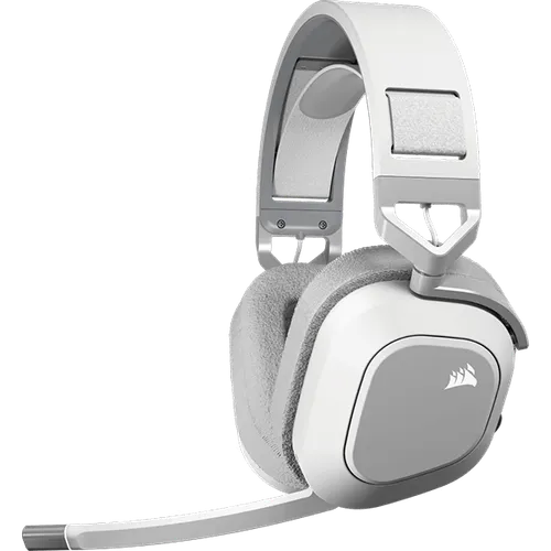CORSAIR HS80 MAX RGB WIRELESS HEADSET STEEL GRAY/WHITE
