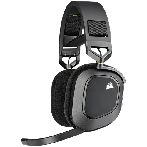 CORSAIR HS80 RGB WIRELESS Premium Gaming Headset with Spatial Audio