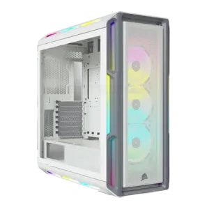 CORSAIR ICUE 5000T RGB Glass Mid Tower ATX White Case