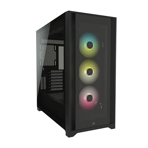 CORSAIR iCUE 5000X RGB Mid-Tower ATX Black Case