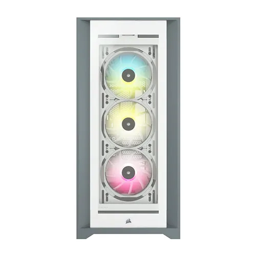CORSAIR iCUE 5000X RGB Mid – Tower ATX White Case