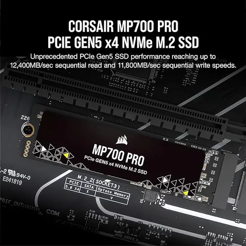 Corsair MP700 Pro 1TB Gen5 M.2?PCIe NVMe Internal SSD