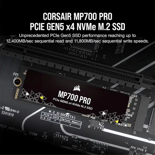 Corsair MP700 Pro 2TB Gen5 M.2 PCIe NVMe Internal SSD