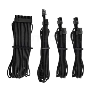 Corsair Premium Individually Sleeved PSU Cables Starter Kit Type 4 Gen 4 – Black