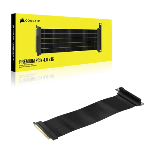 Corsair Premium PCIe 4.0 x16 Extension Cable, 300mm