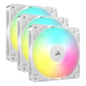 Corsair RS120 ARGB 120mm PWM Triple Fan KIT – White