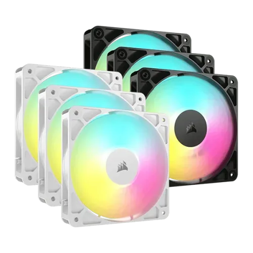 CORSAIR RS120 ARGB TRIPLE KIT White / Black