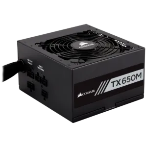 Corsair TX-M Series TX650M 650W 80+ Gold Certified Semi Modular Power Supply
