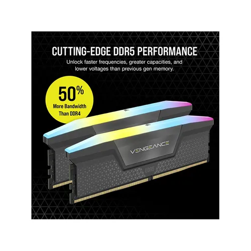 Corsair Vengeance RGB 64GB 2x32GB DDR5 6000MT/S CL30 Desktop RAM
