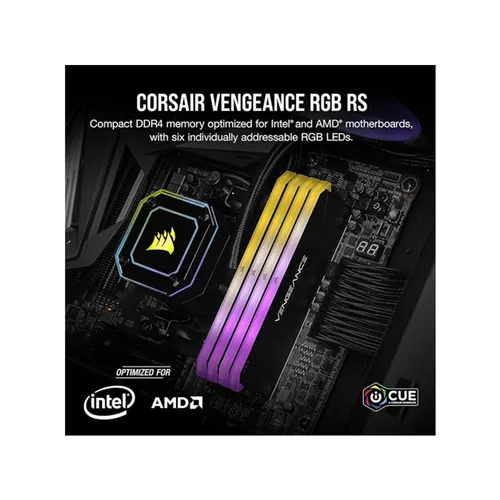 Corsair Vengeance RGB RS 8GB (1X8GB) DDR4 3600MHZ C18 Desktop RAM