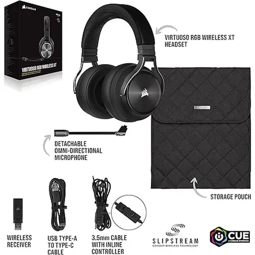 Corsair Virtuoso RGB Wireless XT High-Fidelity Gaming Headset