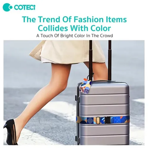 Coteci Buckle Luggage Strap + Tag Set