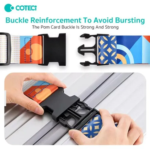 Coteci Buckle Luggage Strap + Tag Set
