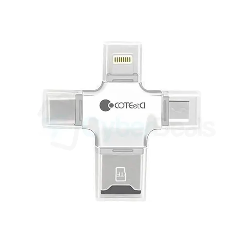 COTEetCI 3-in-1 Multifunctional Adapter For Smart Devices