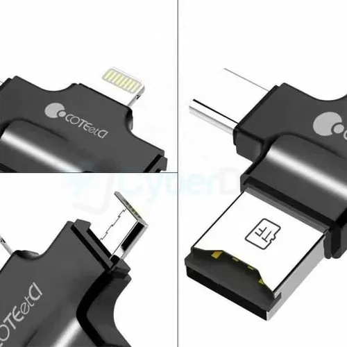 COTEetCI 3-in-1 Multifunctional Adapter For Smart Devices