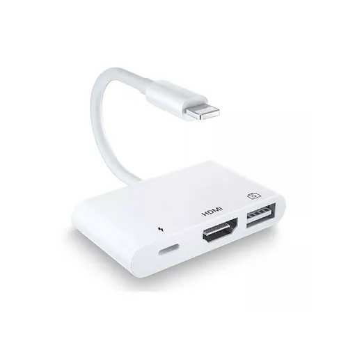 Coteetci 33007 Lightning OTG HDMI 3 in 1 Adapter