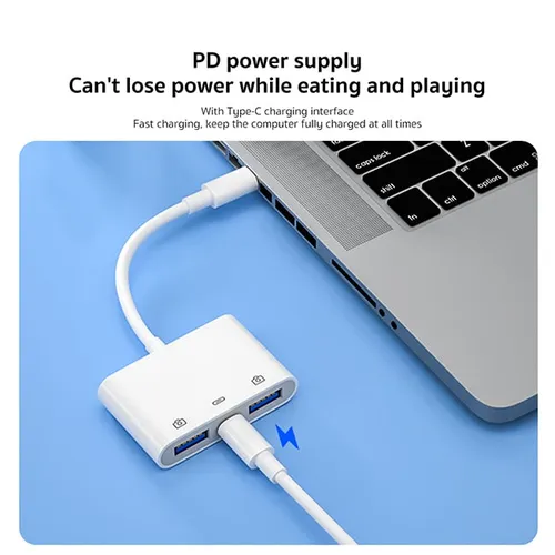 COTEetCI 33018 USB-C 3-in-1 OTG Adapter