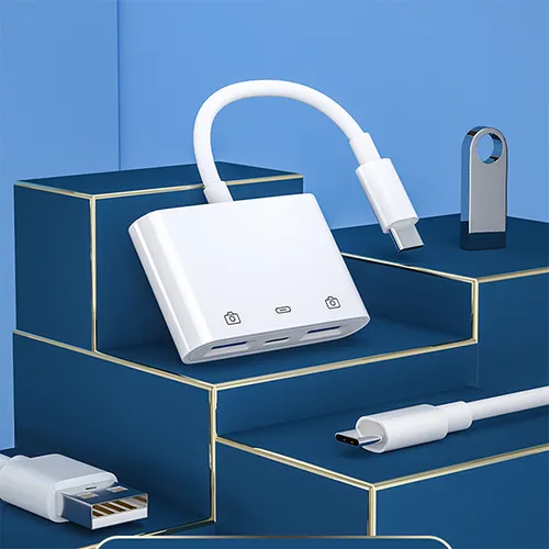 COTEetCI 33018 USB-C 3-in-1 OTG Adapter
