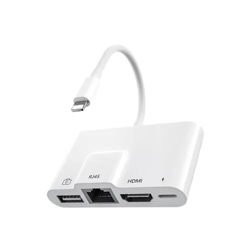COTEetCI 4-in-1 Lightning OTG HDMI Adapter