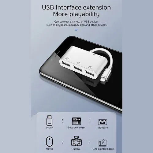 COTEetCI 6-in-1 Lightning OTG Card Reader