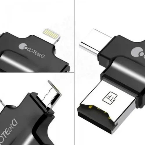 COTEetCI Adapter Series 4-in-1 Multi Card Reader
