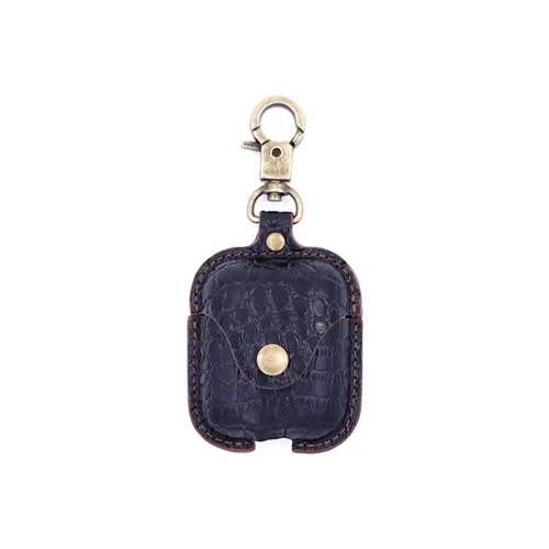 COTEetCI Crocodile Grain Case with Hook for AirPods 2